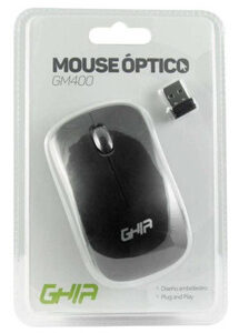 Mouse Inalámbrico Ghia GM400, Color Negro