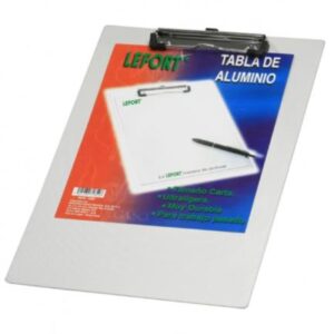 1352    Tabla Lefort Aluminio con Clip Metálico Carta