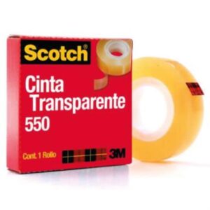 5501833 Cinta Scotch 3M 550 19x33 Transparente Adhesiva