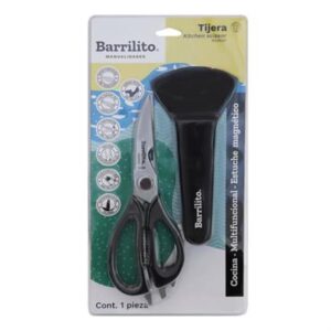 KS303C      Tijera Barrilito Cocina-Multifuncional 8" C/Estuche Magnético
