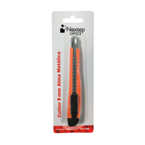 NE-179M Cutter Plástico Nextep Chico Navaja 9mm Alma de Metal