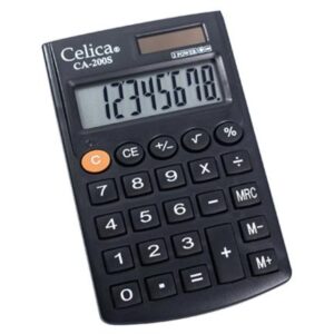 CA-200S   CALCULADORA CELICA BOLSILLO 8 DIGITOS C/CARTERA