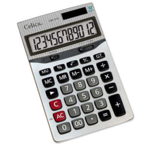 CA-313   CALCULADORA CELICA SEMI ESCRITORIO 12 DIGITOS