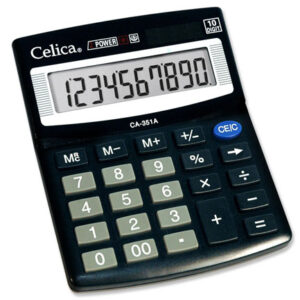 CA-351A    Calculadora Celica CA-351A Semi Escritorio 10 Dígitos