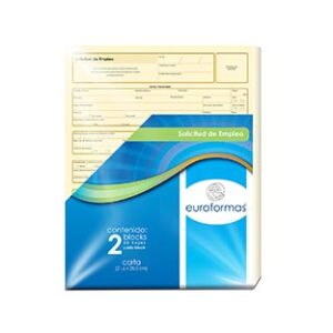 ER0107   SOLICITUD EMPLEO EUROFORMAS CTA 25 HOJAS 2 BLOCKS