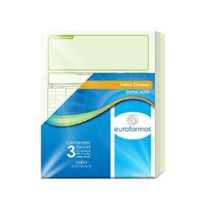 ER0115  POLIZA CHEQUES EUROFORMA DUPLICA CTA 25 JGS 50H C/3 B.