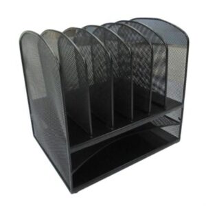 NE-163A Organizador Nextep de Archivos Malla Metálica 6 Ranuras/Bandeja Doble