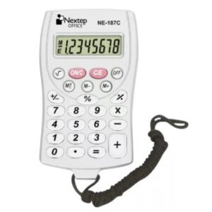 NE-187C     Calculadora Nextep 8 DÍgitos de Bolsillo Batería con Cordón