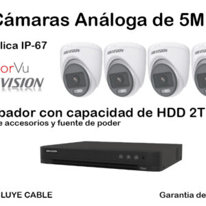 Kit 4 Camaras 5MP + Grabador