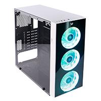 GABINETE GAMER BALAM RUSH DRAGONFLY GM320 / MEDIA TORRE / ATX / ATX - MICRO ATX - MINI ITX / 3 VENTILADORES RGB INCLUIDOS