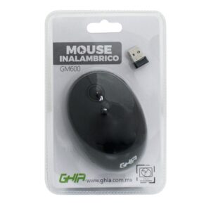 Mouse Ghia Inalámbrico Bluetooth Color Negro Modelo GM600N
