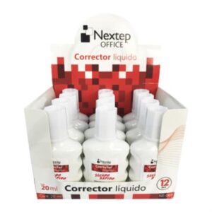 NE-069 Corrector Líquido Nextep Botella 20ml (12 piezas)