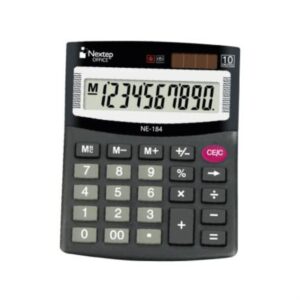 NE-184 Calculadora Nextep 10 Dígitos Semi Escritorio Bateria/Solar