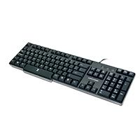 PC-200970 TECLADO ALAMBRICO RESISTENTE A SALPICADURAS Y DERRAMES TECLAS DE MEMBRANA CONECTOR USB PERFECT CHOICE - NEGRO