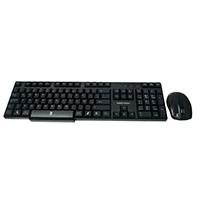 PC-200994  KIT TECLADO / MOUSE INALAMBRICOS CONECTOR USB RESISTENTE A DERRAMES PERFECT CHOICE - NEGRO