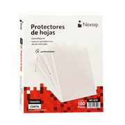 NE-020 Mica Nextep Económica Protector Hoja Carta Caja con 100 Pzas
